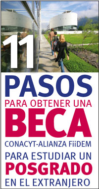 Información sobre becas CONACT-Alianza FiiDEM para estudios de posgrado en el extranjero en temas de ingeniería e infraestructura