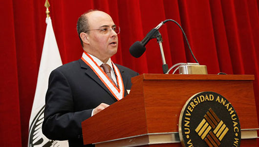 Medalla Anáhuac en Ingeniería 2015 al Dr. Sergio M. Alcocer Martínez de Castro. Palabras del Dr. Sergio M. Alcocer Martínez de Castro, durante la entrega de la Medalla Anáhuac 2015.