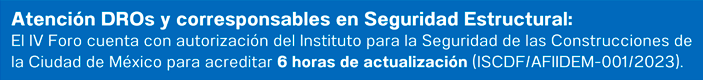6 horas de capacitación para DROs y Corresponsbles en seguridad estructural